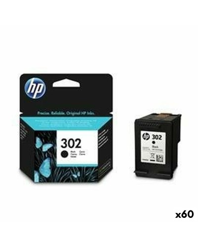 Originele inkt cartridge HP Officejet 3830 Nº 302 Zwart (60 Stuks)
