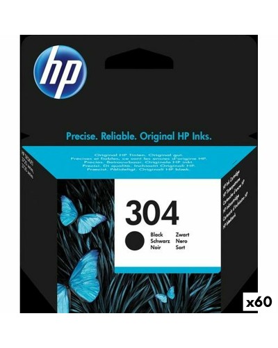 Originele inkt cartridge HP DESKJET 3720 - Nº304 Zwart (60 Stuks)
