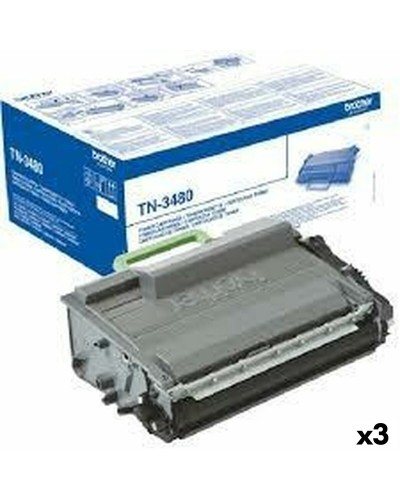 Original Toner Brother MFCL5750  MFCL6300DW  MFCL6800DW  MFCL6900DW Black (3 Units)