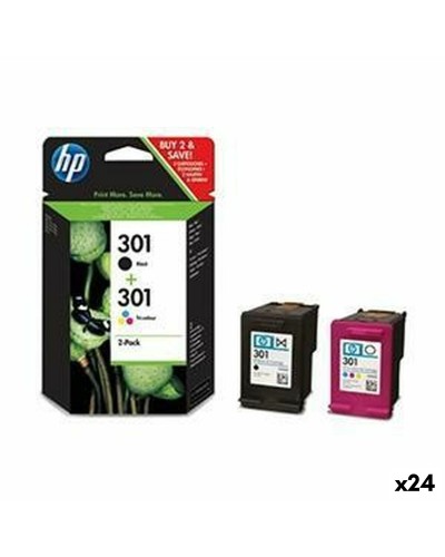 Cartuccia ad Inchiostro Originale HP 301 Giallo (24 Unità)