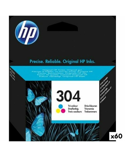 Alkunperäinen mustepatruuna HP DESKJET 3720 - Nº304 Kolmiväri (60 osaa)