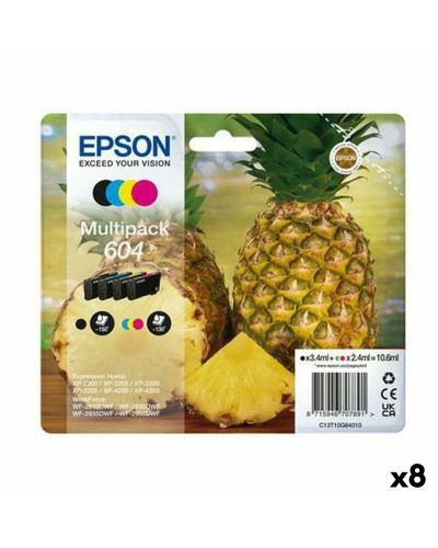Original Tintenpatrone Epson XP-2200 WF-2910DWF Schwarz/Zyanblau/Magenta/Gelb (8 Stück)