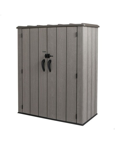 Lifetime-Schrank mit 2 Türen Außenbereich 136x172x70cm Stahl und Kunststoff
