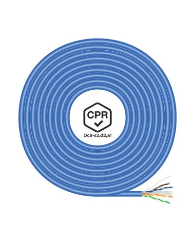 Cable RJ45 Categoría 6 UTP Rígido Aisens A135-0662 Azul 100 m