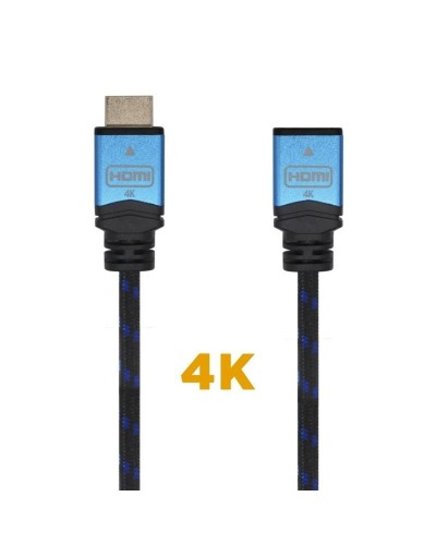 Câble HDMI Aisens A120-0453 Noir Noir/Bleu 2 m Câble de Rallonge