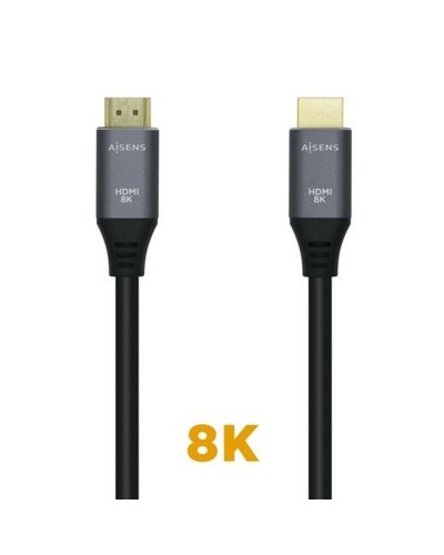 Kabel HDMI Aisens A150-0426 Svart Svart/Grå 1 m