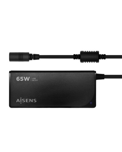 Laptop oplader Aisens ASLC-65WAUTO-BK 65 W