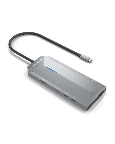 Hub USB Aisens ASUC-12P005-GR Grau 100 W (1 Stück)