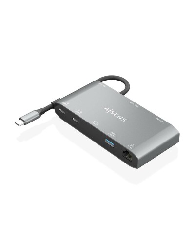 Hub USB Aisens ASUC-8P010-GR Gris (1 unidad)