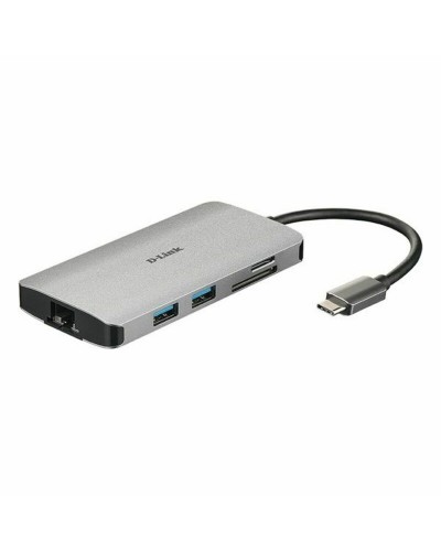 USB-HUB C D-Link DUB-M810 Silvrig 100 W
