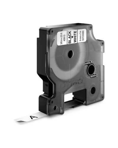 Gelamineerd tape Dymo S0720680 Zwart Zwart/Wit