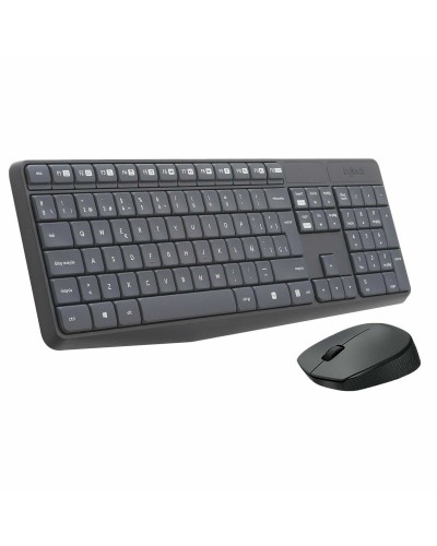 Tastiera e Mouse Wireless Logitech 920-007919 Grigio Qwerty in Spagnolo QWERTY
