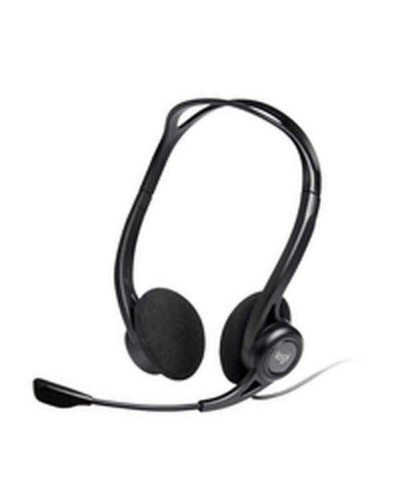 Hoofdtelefoon met Hoofdband Logitech 981-000100 Zwart