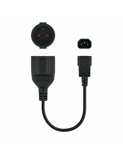 C14 to Schuko Power Cord NANOCABLE 10.22.0901 (25 cm)