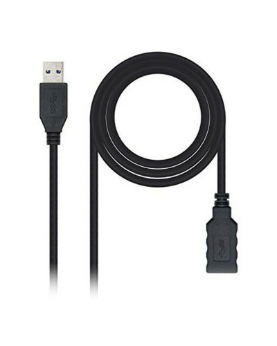 Cable USB 3.0 A a USB A NANOCABLE 10.01.0902BK 2 m Negro