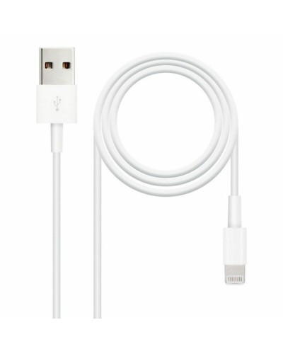 Cable Lightning NANOCABLE 10.10.0402 (1 m) Blanco 2 m (1 unidad)