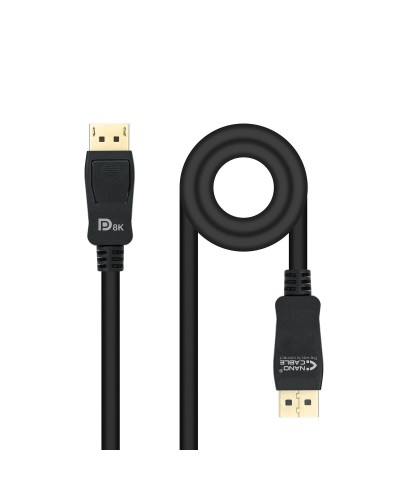 Cavo DisplayPort NANOCABLE 10.15.2502 Nero HDR 8K Ultra HD