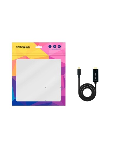 USB-C - HDMI kaapeli NANOCABLE 10.15.5102 1,8 m Musta