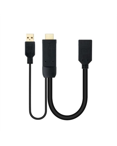 DisplayPort to HDMI Cable NANOCABLE 10.16.0205 Black 20 cm 4K Ultra HD