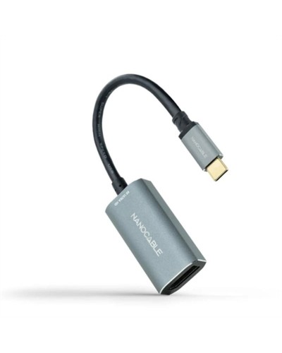 Adapter USB-C naar DisplayPort NANOCABLE 10.16.4104-G Grijs 15 cm 8K Ultra HD
