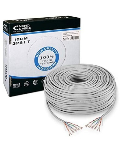 UTP starres Netzwerkkabel der Kategorie 6 NANOCABLE 10.20.0702-FLEX Grau 100 m