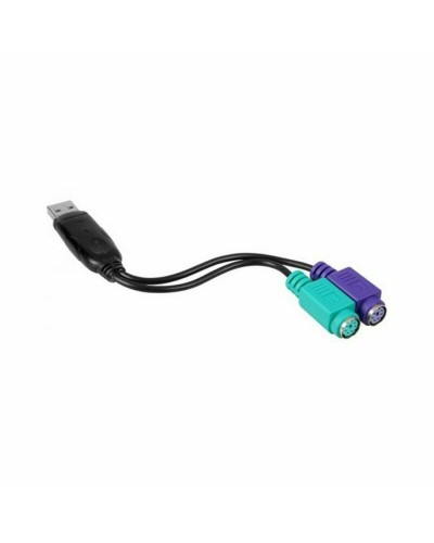 Adaptador PS/2 a USB NANOCABLE 10.03.0101 Negro 0,15 m