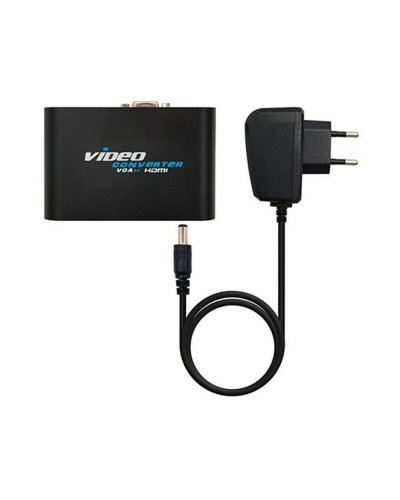 VGA till HDMI med Audio Adapter NANOCABLE 10.16.2101-BK