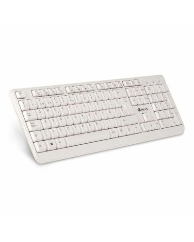 Toetsenbord NGS NGS-KEYBOARD-0284 Wit Qwerty Spaans