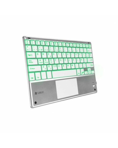 Clavier Bluetooth avec Support pour Tablette Subblim SUB-KBT-SMBT50 Argenté Espagnol Qwerty QWERTY
