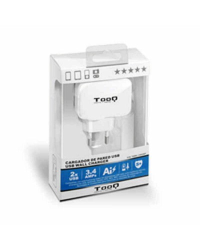 Oplader TooQ TQWC-1S02WT USB x 2 17W Wit 17 W
