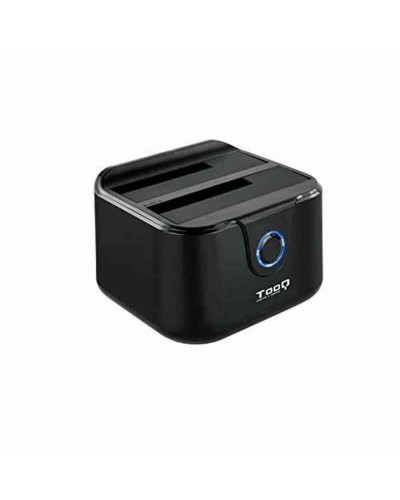 Dual Dockstation TooQ TQDS-802B 2.5" / 3.5" SATA USB 3.0 Svart