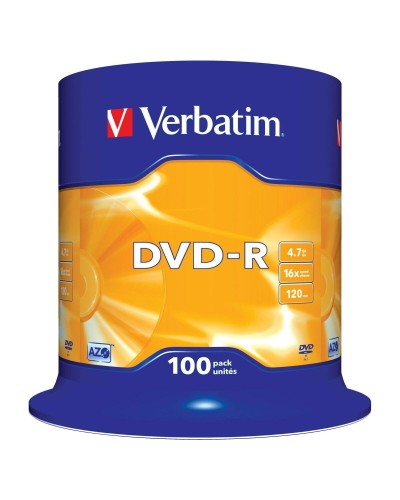 DVD-R Verbatim DVD-R Matt Silver 100 antal