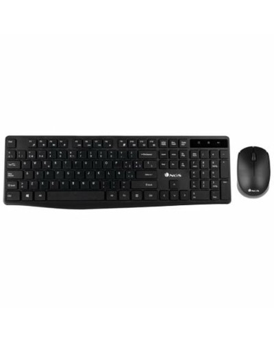 Clavier et souris sans fil NGS NGSWIRELESSSETALLUREKIT Noir