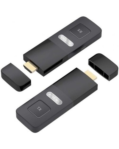 HDMI-adapter Aisens ASWL-H2K30M001-BK Zwart