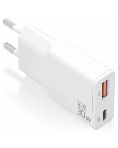 Chargeur mural Aisens ASCH-30W2P046-W Blanc 30 W