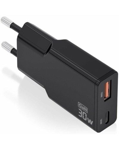 Wall Charger Aisens ASCH-30W2P047-BK Black 30 W