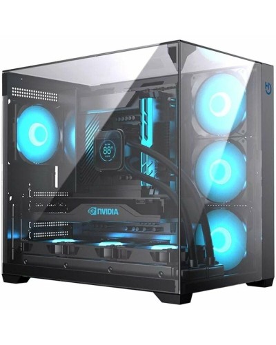 ATX semi-tornikotelo Hiditec CHA010056 Musta