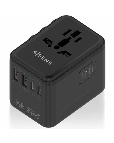 Caricabatterie da Parete Aisens ASPS-2A3C09-BK 35 W Nero