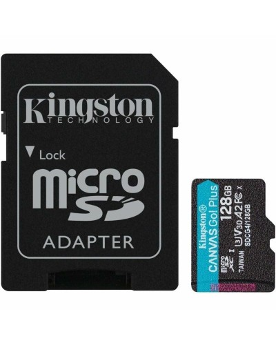 Tarjeta de Memoria Micro SD con Adaptador Kingston CANVAS Go! Plus 128 GB