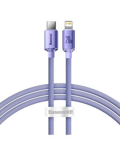 Cable USB-C a Lightning Baseus CAJY000205 Morado 1,2 m