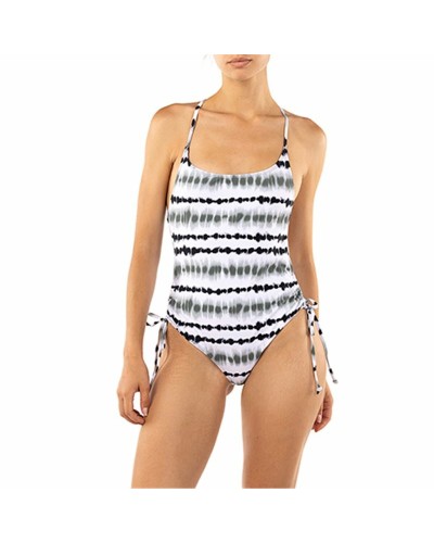 Costume da Bagno Donna Alphaventure Sutare Bianco Nero