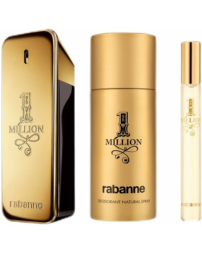 Men's Perfume Set Paco Rabanne 1 Million 3 Pieces