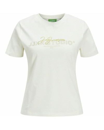Women’s Short Sleeve T-Shirt Jack & Jones Jxamy Reg Beige