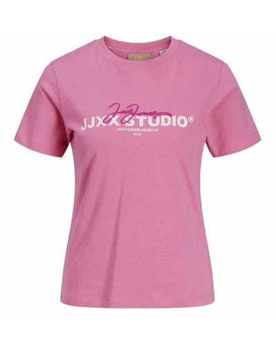 Women’s Short Sleeve T-Shirt Jack & Jones Jxamy Reg Pink