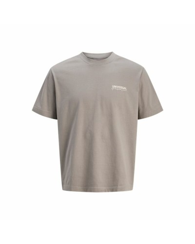 Camiseta de Manga Corta Hombre Jack & Jones Jcodynamic Dust Ss Crew Neck Marrón claro