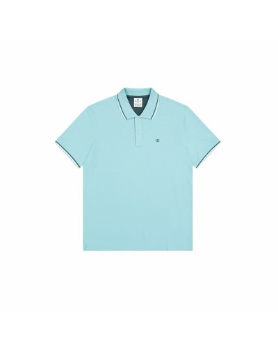 Polo a Maniche Corte Uomo Champion Azzurro