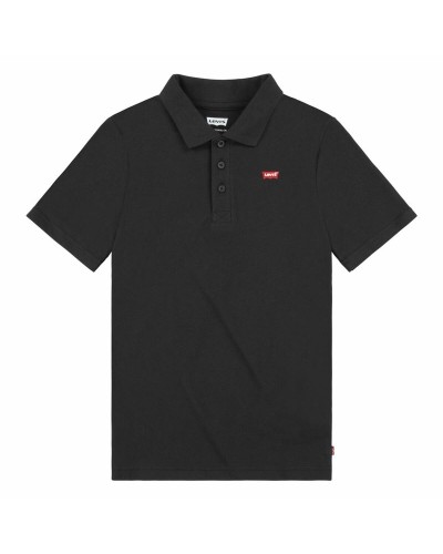 Kinderpolo met Korte Mouwen Levi's Lvb Back Neck Tape Zwart