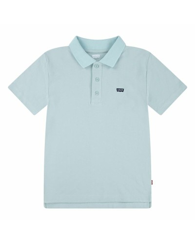 Lasten lyhythihainen poolopaita Levi's Lvb Back Neck Tape Sininen