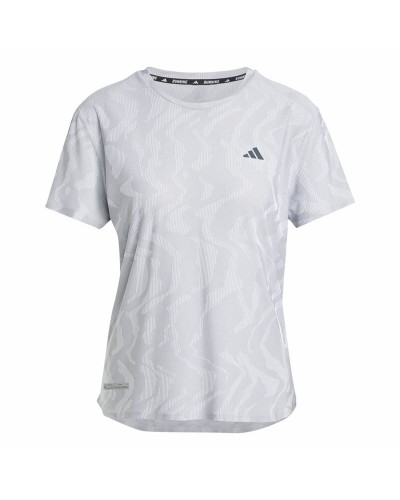Dames-T-Shirt met Korte Mouwen Adidas Ultimate Engineered Running Wit