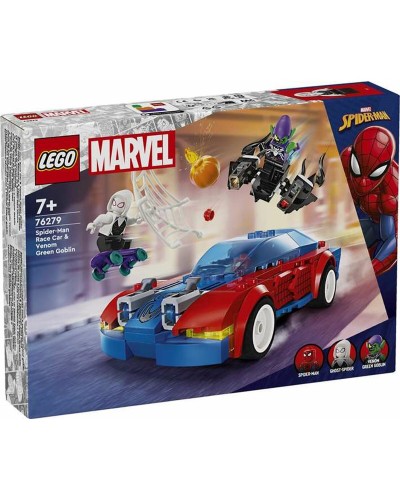 Konstruktionsspiel Lego Coche de Carreras de Spider-Man y Duende Verde Venomizado Bunt